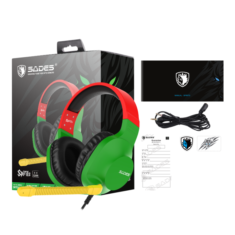 Навушники Sades SA-721 Spirits Rasta (sa721rsj)