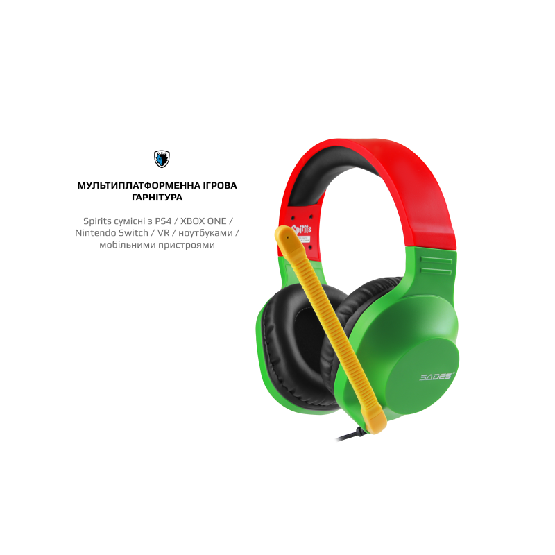 Навушники Sades SA-721 Spirits Rasta (sa721rsj)