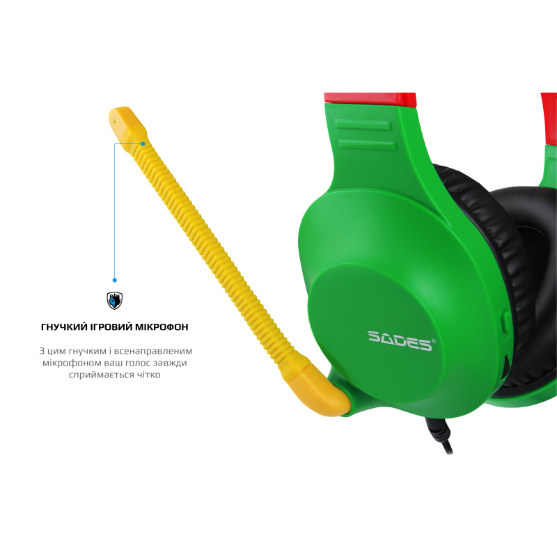 Навушники Sades SA-721 Spirits Rasta (sa721rsj)