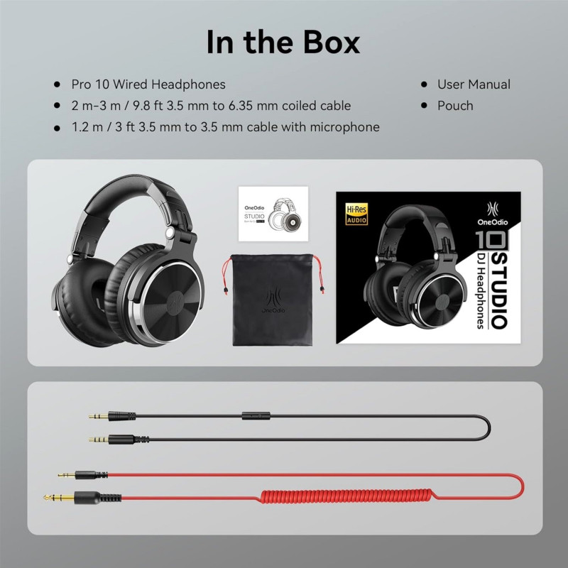 Навушники OneOdio Pro 10 Black