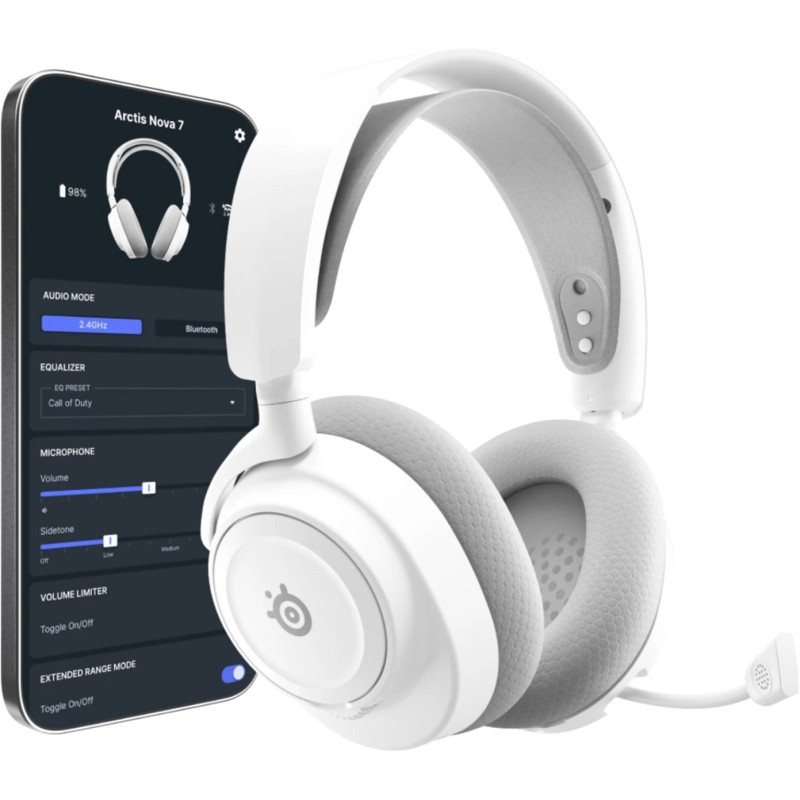 Навушники SteelSeries Arctis Nova 7P Gen 2 Wireless White (61745)