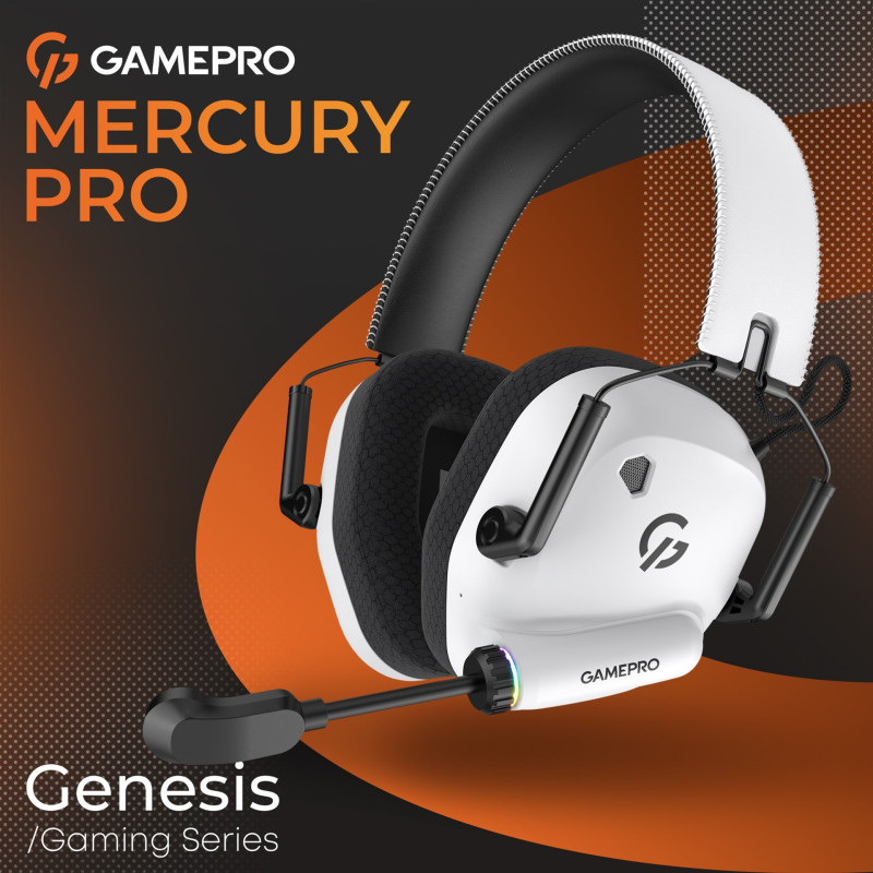 Гарнітура GamePro Genesis Mercury Pro White (HSW120W)