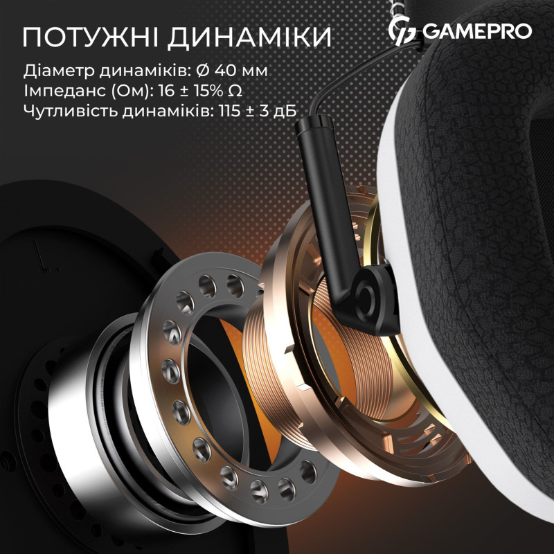 Гарнітура GamePro Genesis Mercury Pro White (HSW120W)