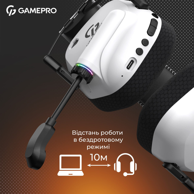 Гарнітура GamePro Genesis Mercury Pro White (HSW120W)