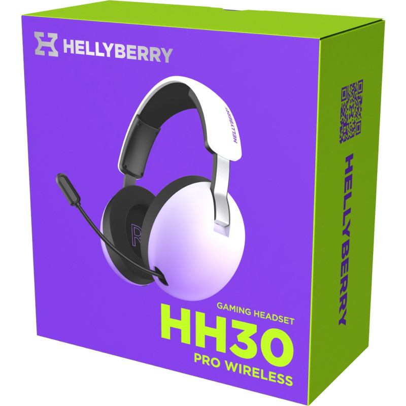 Навушники Hator Hellyberry HH30 Pro Wireless White/Violet (HH30_PRO_wireless_WV)