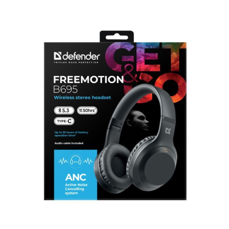 Навушники Defender FreeMotion B695 Black (63695)