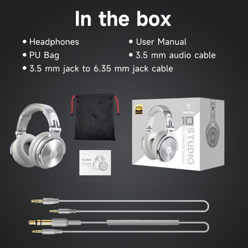 Навушники OneOdio Pro 10 Silver