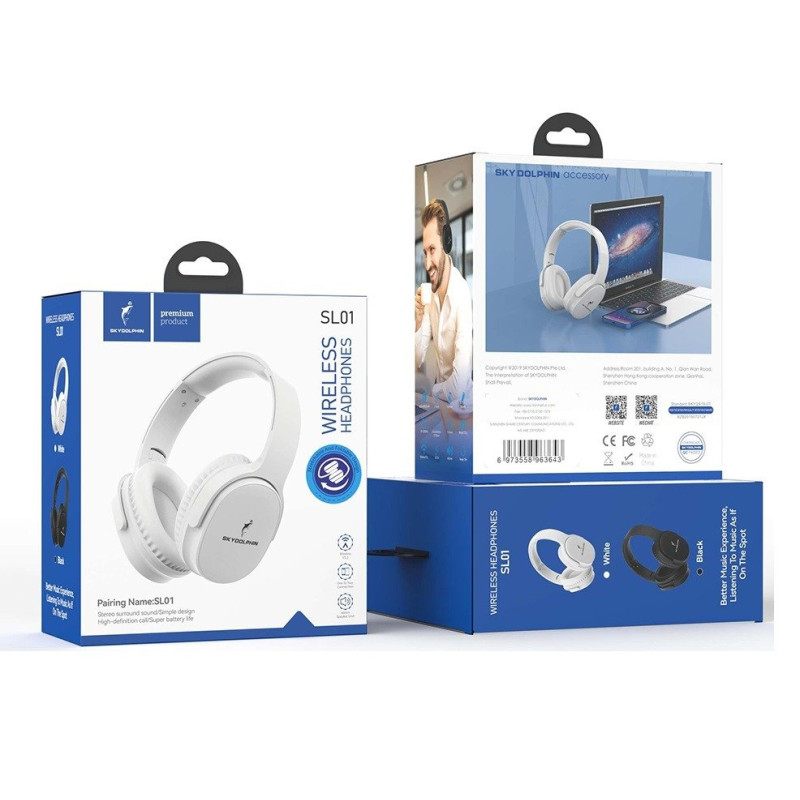 Навушники SkyDolphin SL01 White (SDBTE-000185)