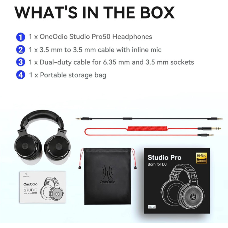 Навушники OneOdio Pro 50 Black