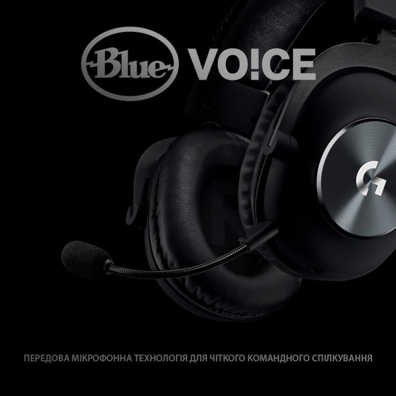 Навушники Logitech G PRO X Gaming Headset BLACK USB (981-000818)