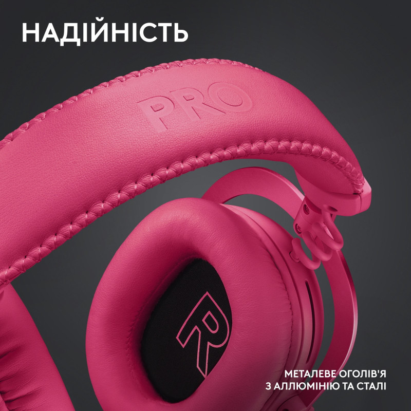 Навушники Logitech G Pro X2 Wireless LightSpeed Magenta (981-001275)
