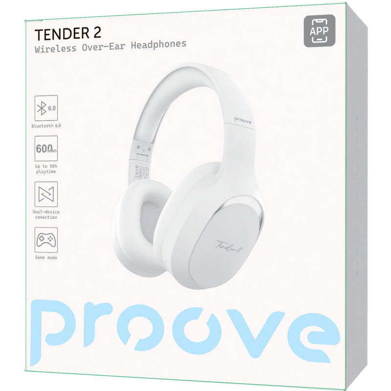 Навушники Proove Tender 2 (APP) White (HPTR2001AP02)