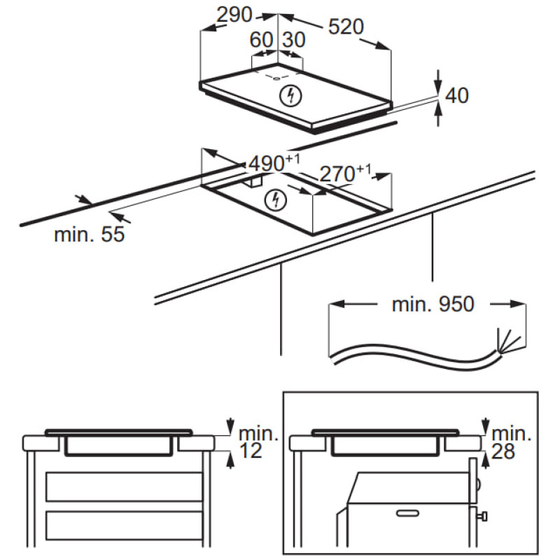 Варильна поверхня Electrolux LHR3233CK