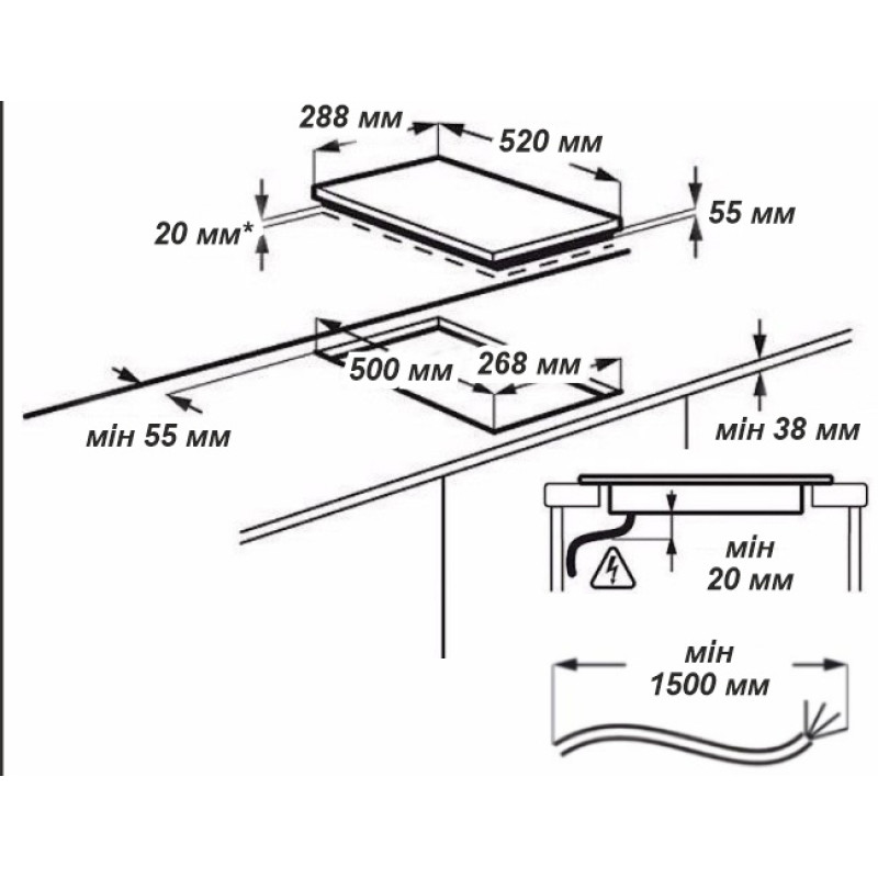 Варильна поверхня GRUNHELM GPC 623 BE