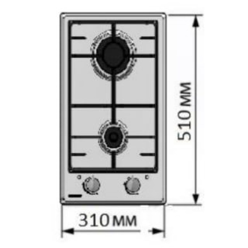 Варильна поверхня ELEYUS KORSA 30 BG CF