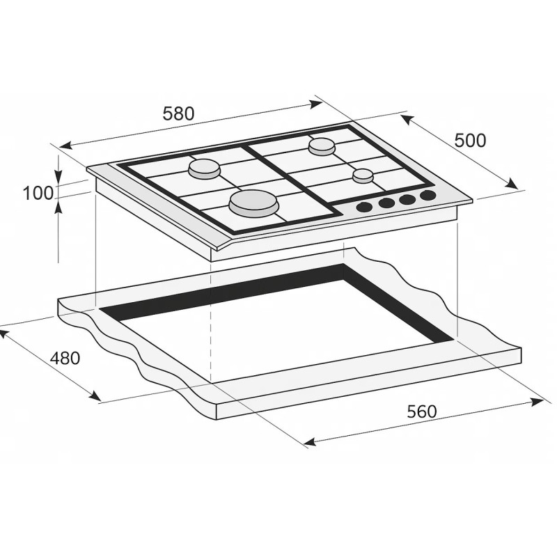 Варильна поверхня Prime Technics PGH 50016 FIXC