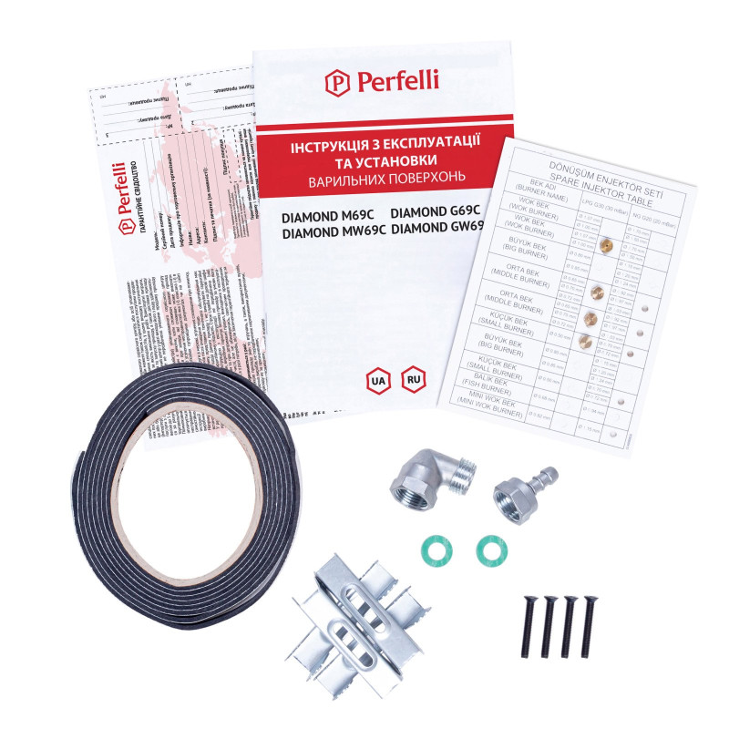 Варильна поверхня Perfelli DIAMOND M69C BIANCO