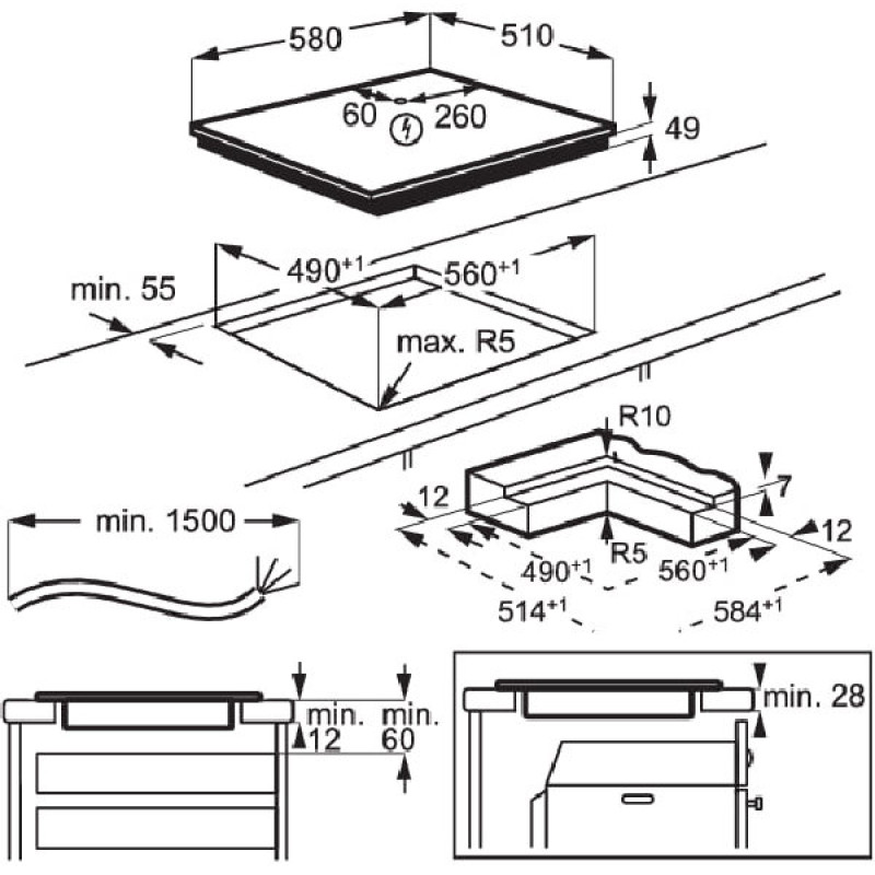 Варильна поверхня ELECTROLUX KIV634I