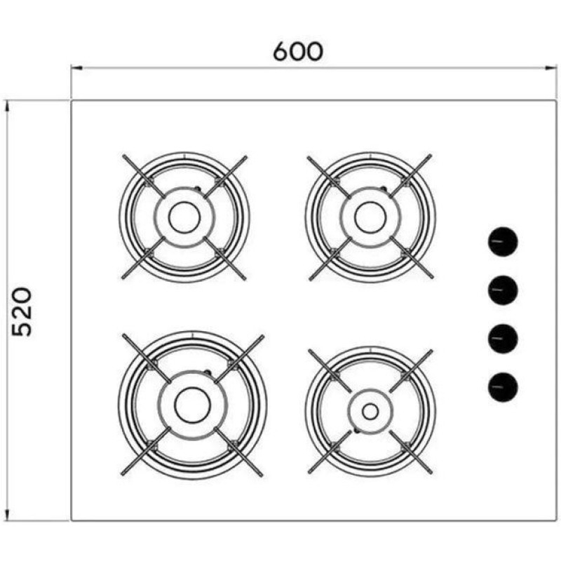 Варильна поверхня Kumtel KO-40TAHDF BLACK