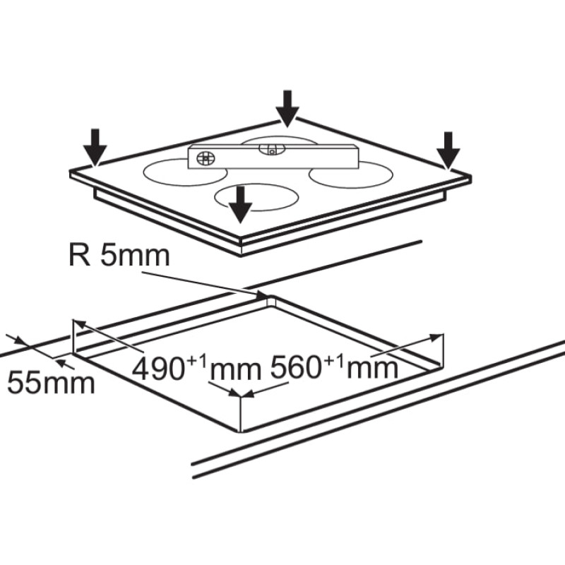 Варильна поверхня Electrolux EHF6240XXK