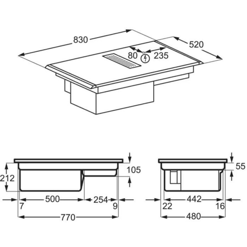 Варильна поверхня AEG NCP84C01AZ
