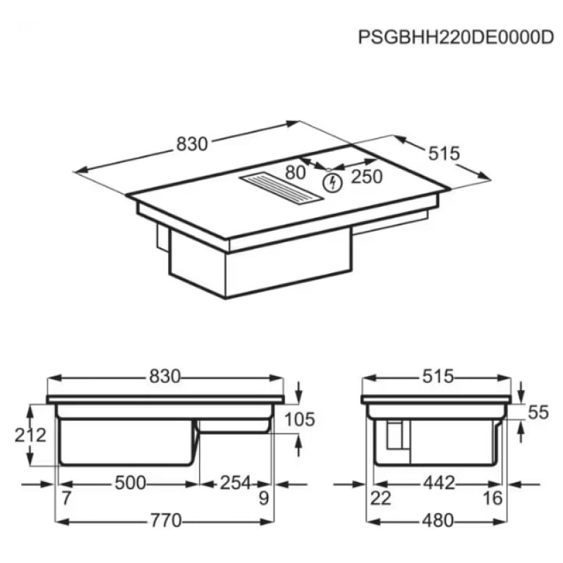 Варильна поверхня AEG CCE84779CB