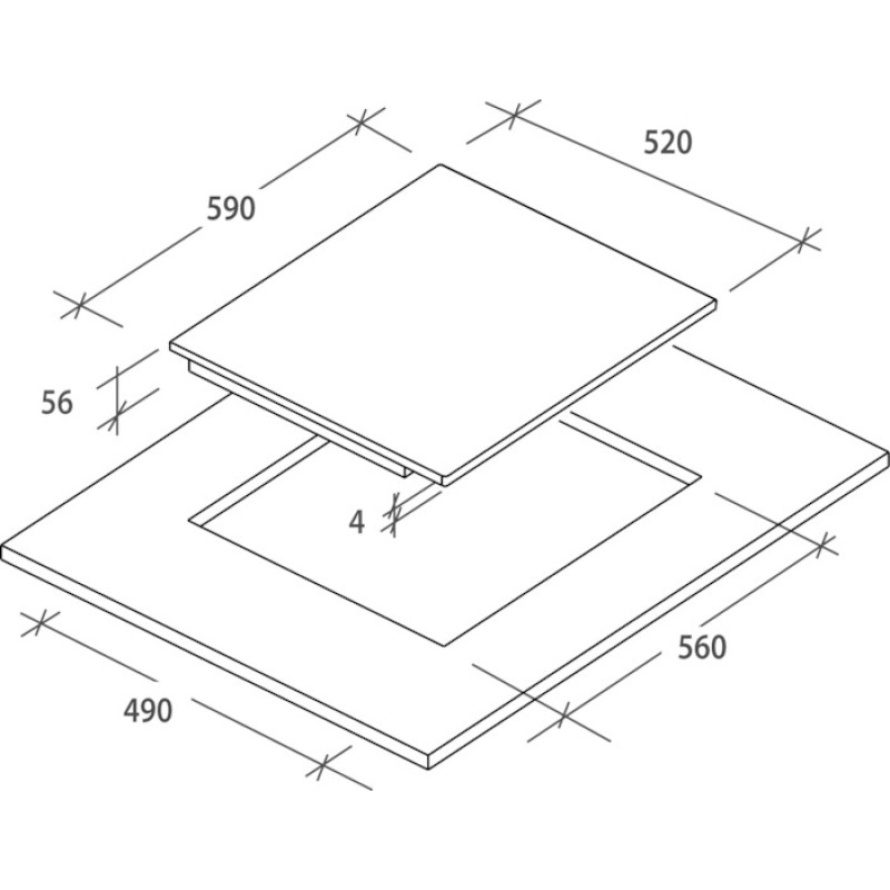 Варильна поверхня Candy CTP 6 SC4/E14U