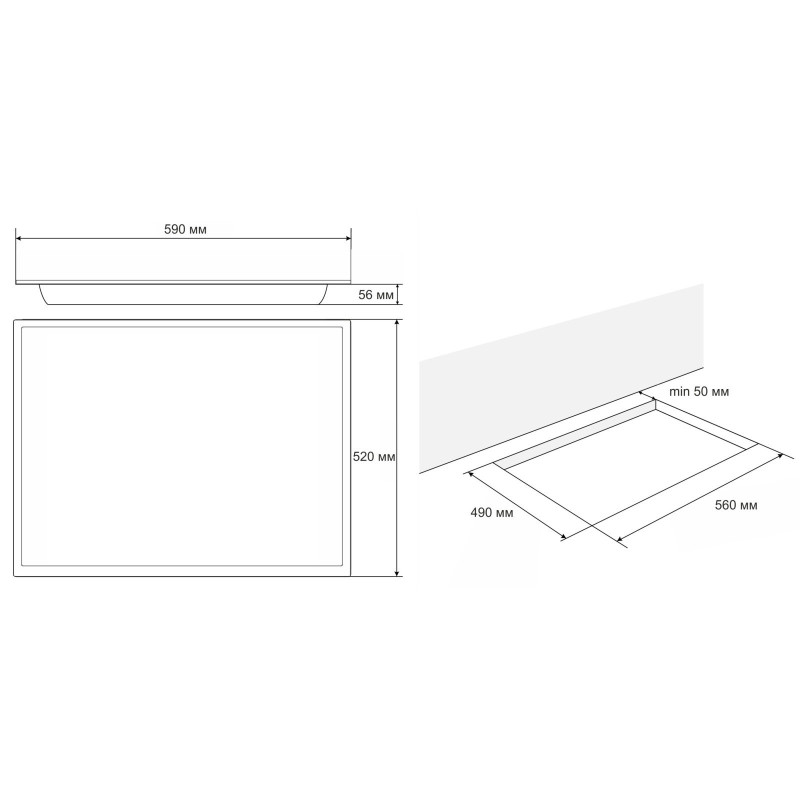 Варильна поверхня ELEYUS ELECTA 60 BL V