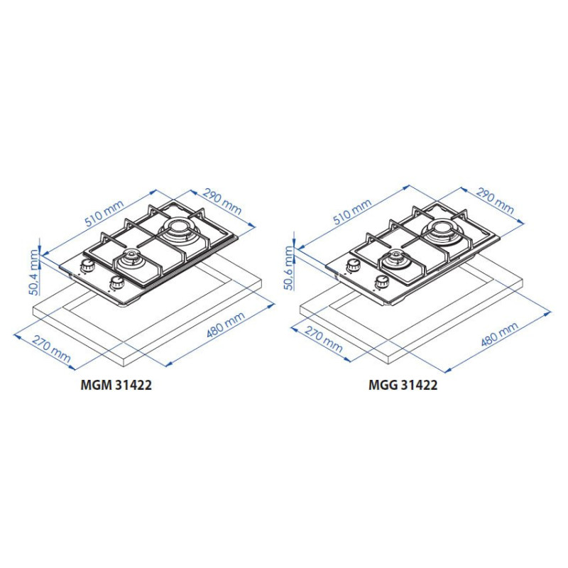 Варильна поверхня Minola MGG 31422 BL