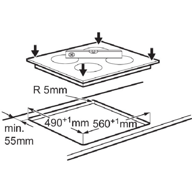 Варильна поверхня ELECTROLUX EHF6241FOK