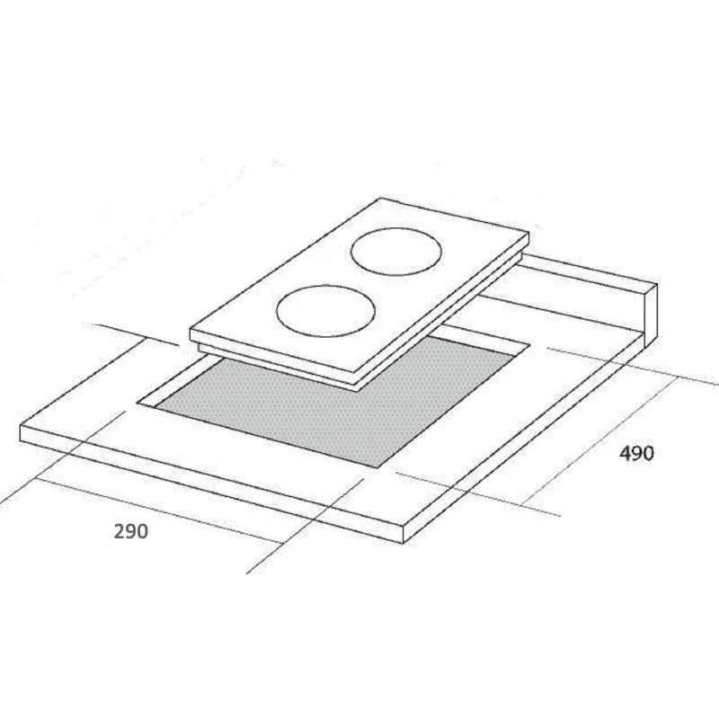 Варильна поверхня BORGIO DR 3370-15 Black Glass FFD