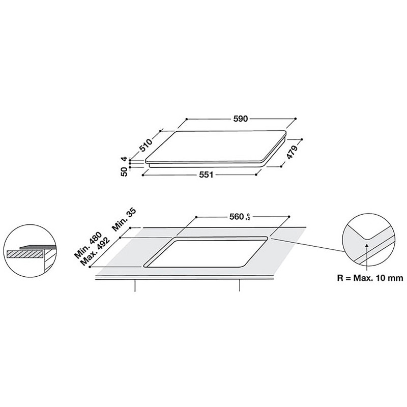 Варильна поверхня Whirlpool WL S2760 BF/S