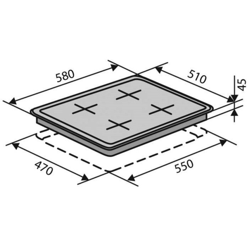 Варильна поверхня Ventolux HG631 B2 S (X)