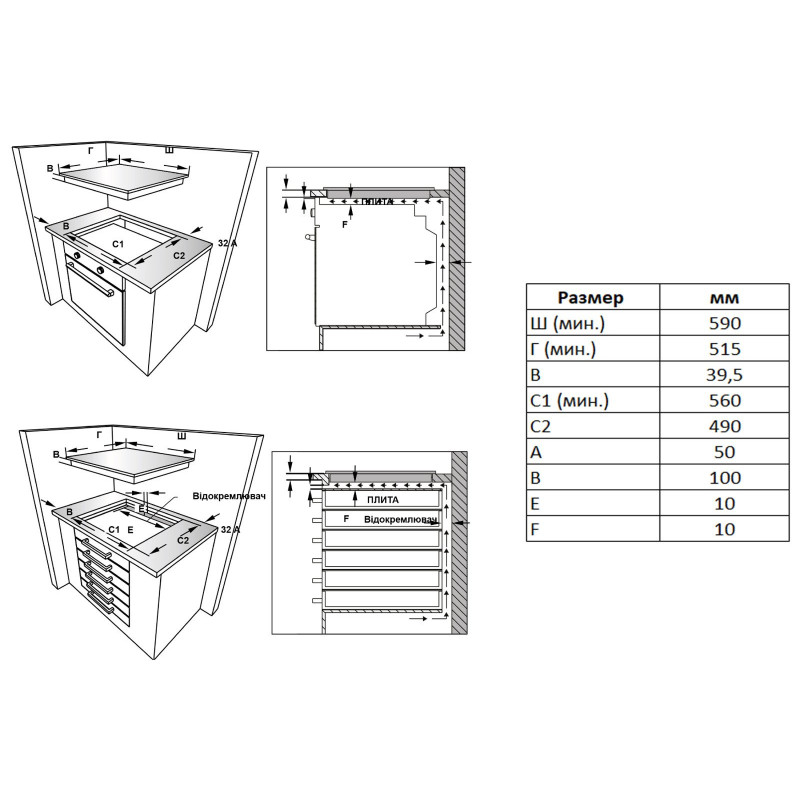 Варильна поверхня Vestel AOX-6024C