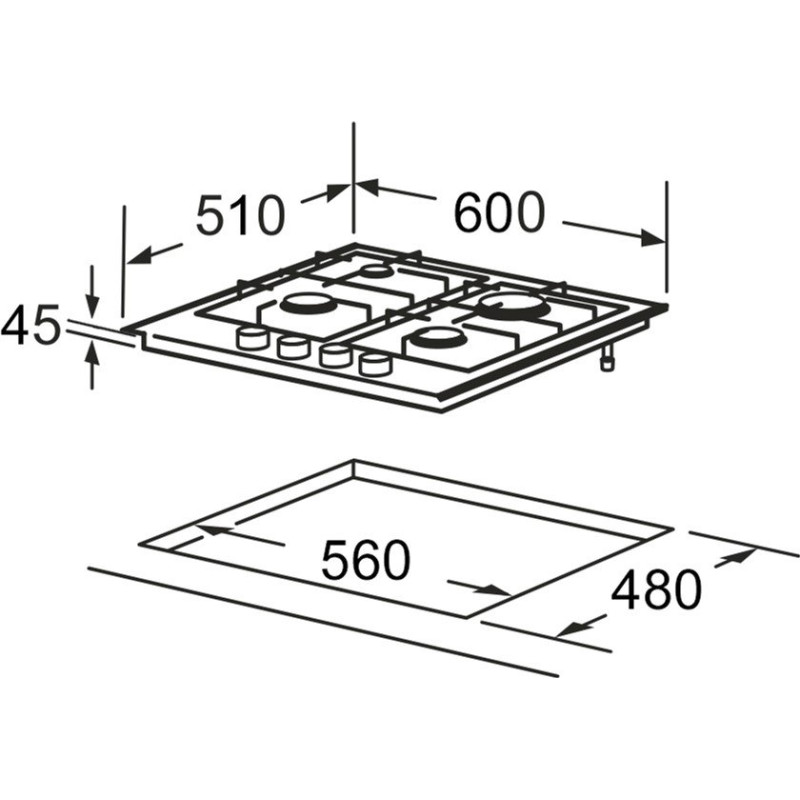 Варильна поверхня Interline HGG 965 MGT BA