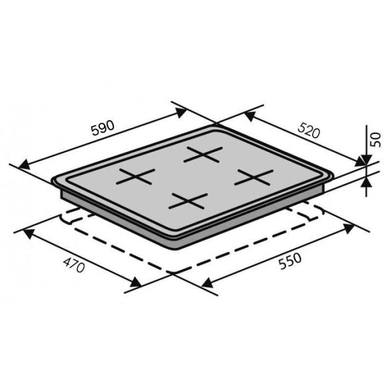 Варильна поверхня VENTOLUX HSF640-H2G CS (WH)