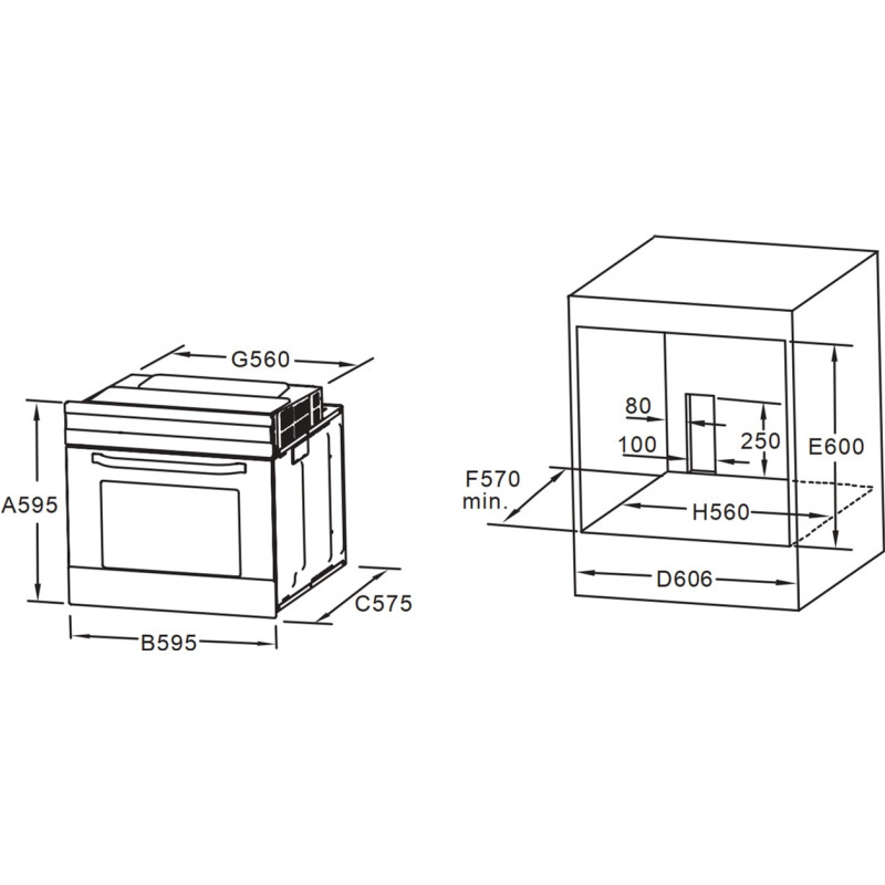  Духова шафа INTERLINE KTN 680 ECH XA