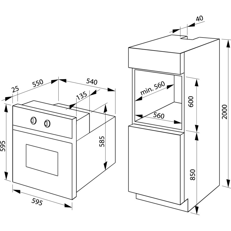Духова шафа HANSA BOEI68471