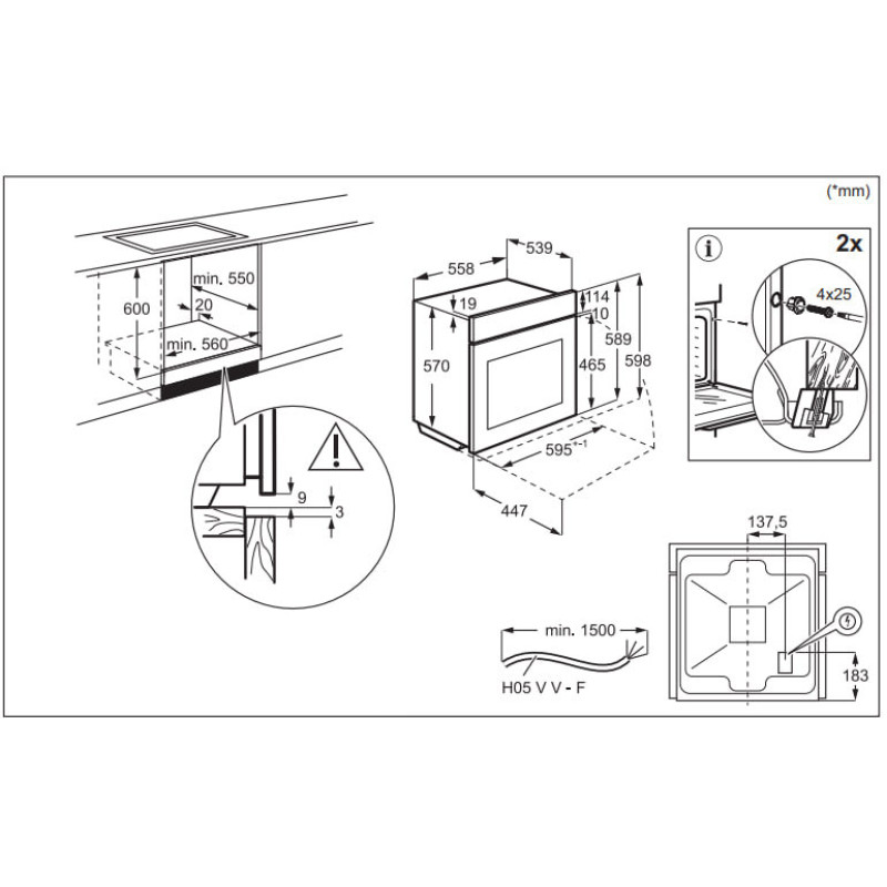 Духова шафа Electrolux LOF3H10BK