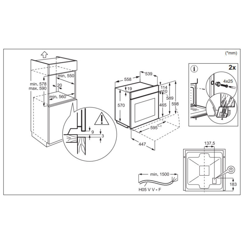 Духова шафа Electrolux LOF3H10BK