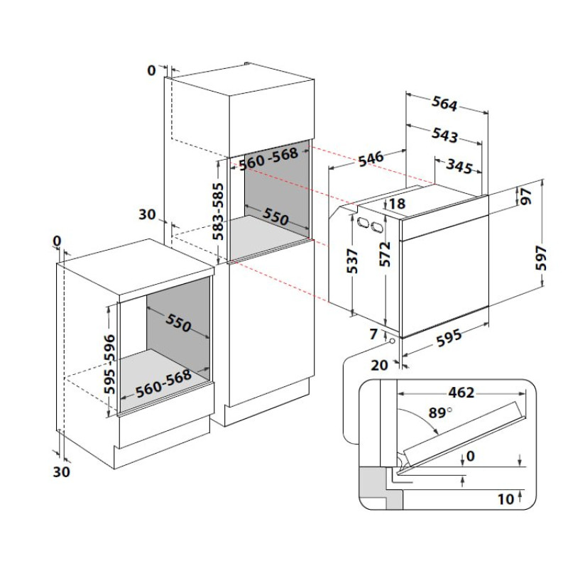 Духова шафа Whirlpool WOI5S8CM1SBA
