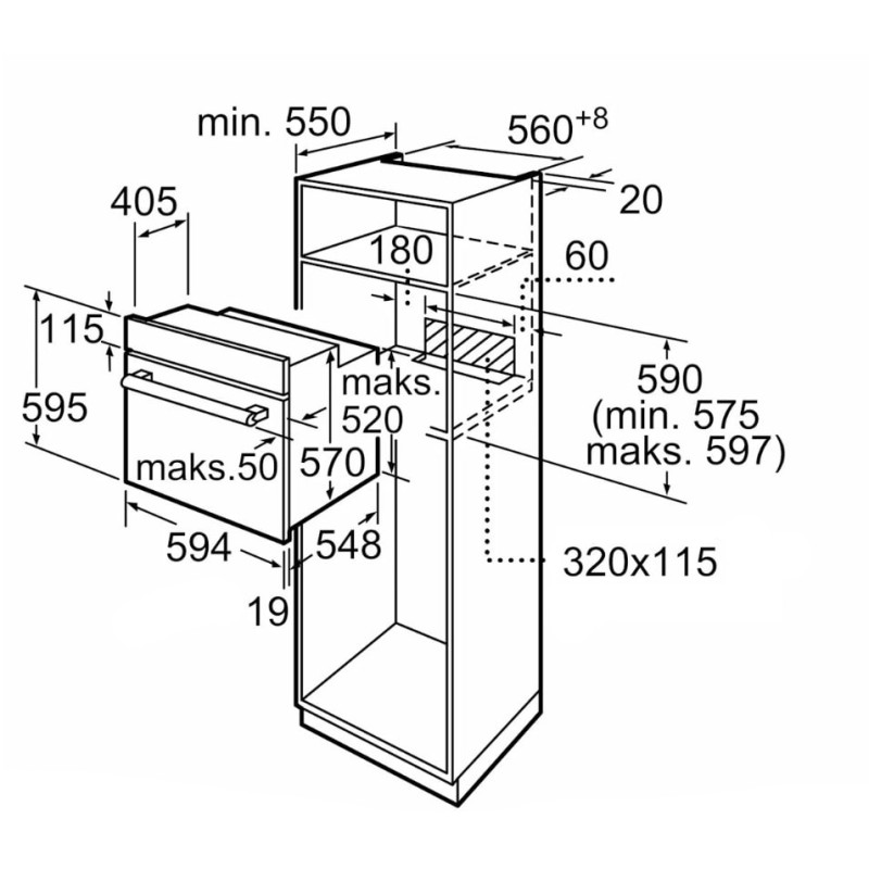 Духова шафа Siemens HB 557JEB6T