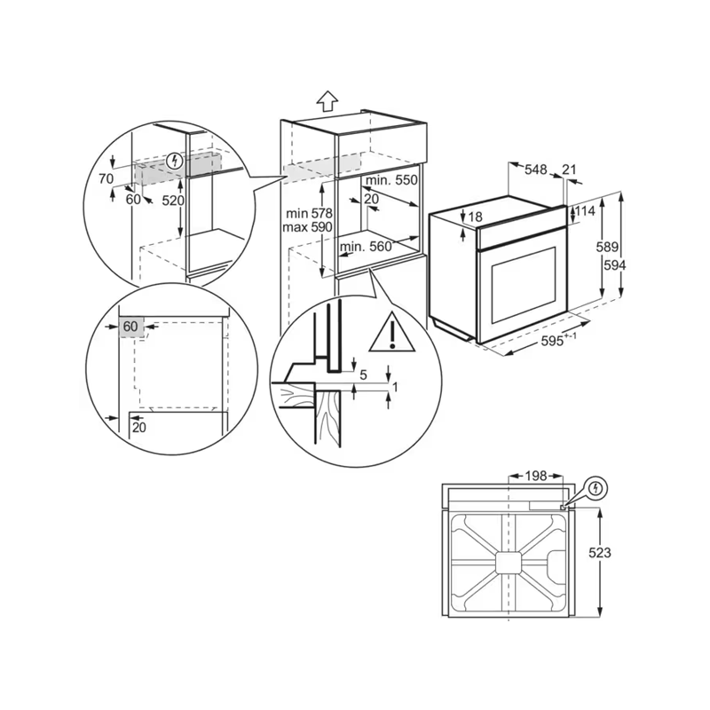 Духова шафа AEG NBU5A43PB