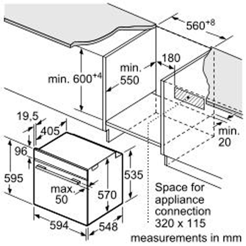 Духова шафа Bosch HRG5180S0