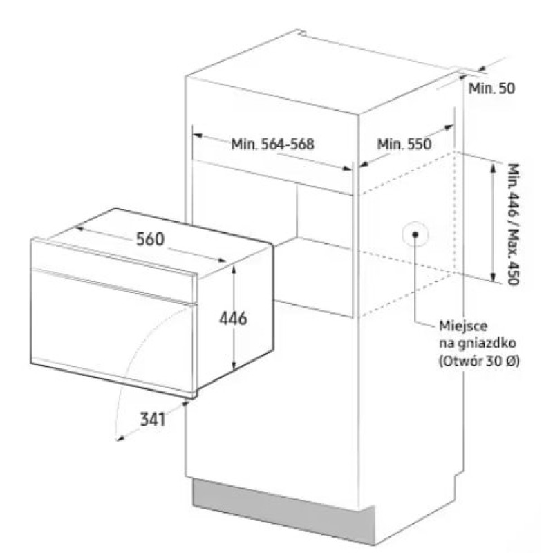 Духова шафа Samsung NQ5B4353FBK