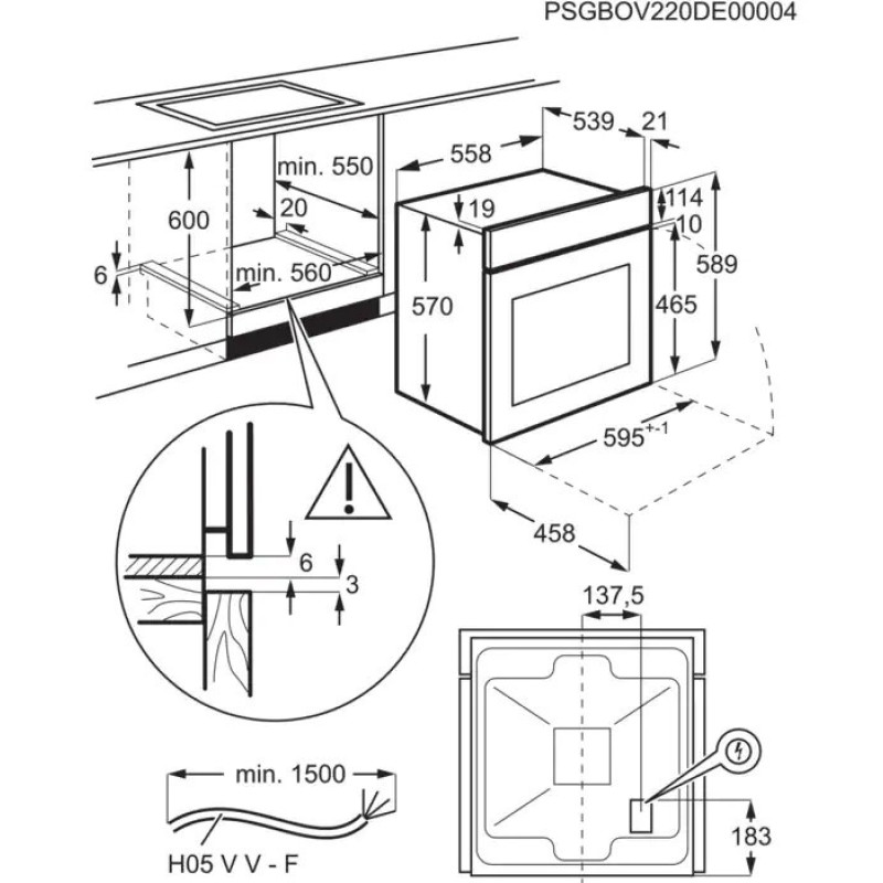 Духова шафа Electrolux EOF 3H00 BX