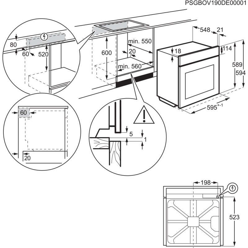 Духова шафа ELECTROLUX EOH4P0PK