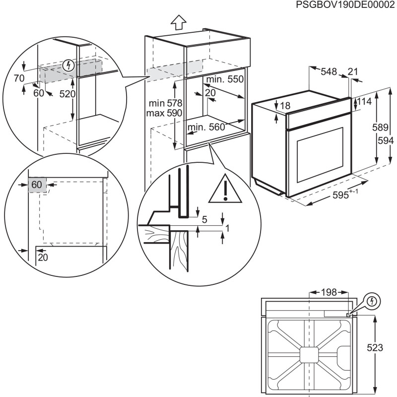Духова шафа ELECTROLUX EOH4P0PK