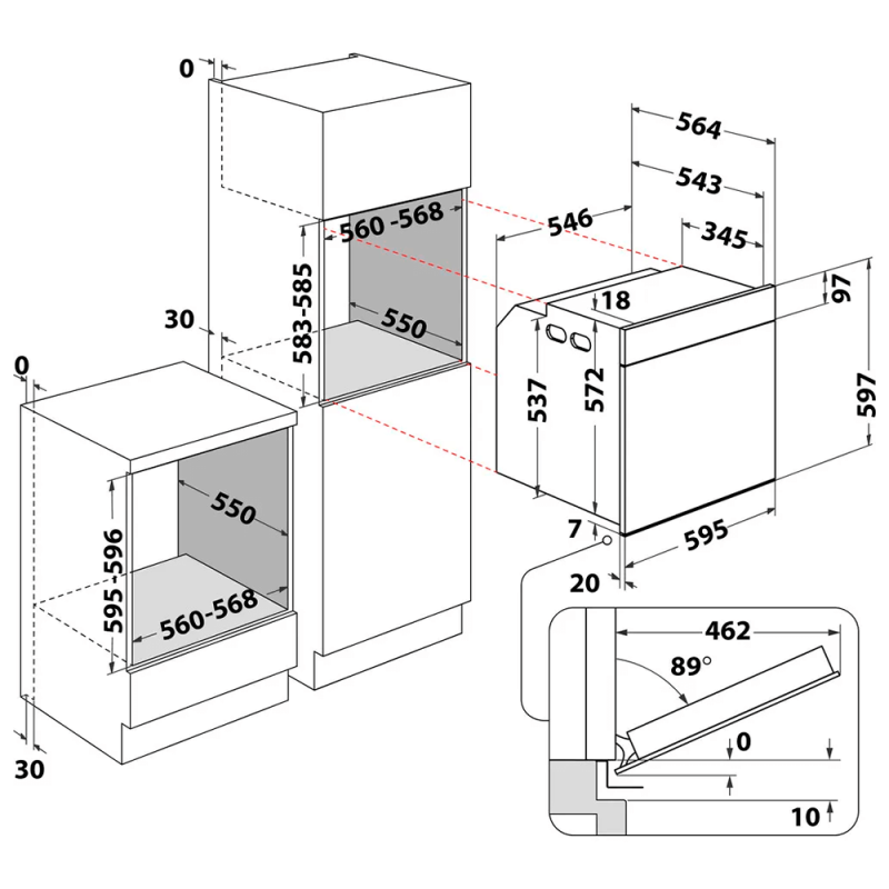 Духова шафа Whirlpool WOI 9A8PT1 SBA