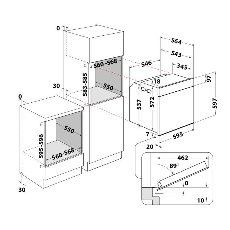 Духова шафа Whirlpool WOI5S8PM2SWA